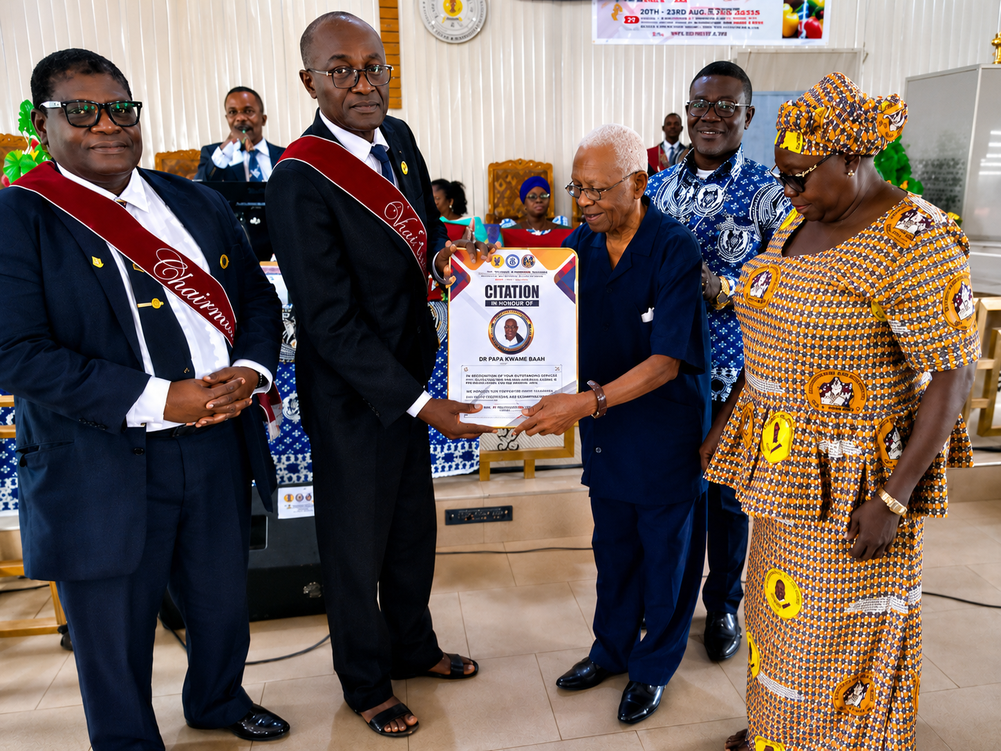 Receiving a citation of honour — a life of service recognised