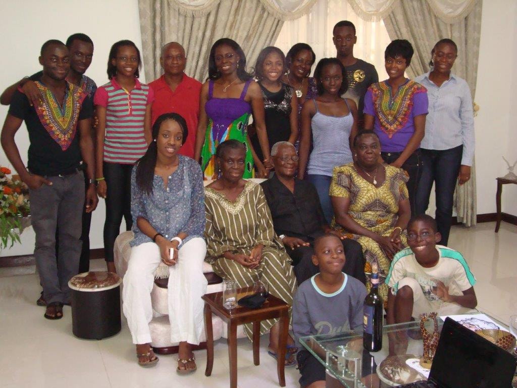 A cherished family gathering — generations united in love